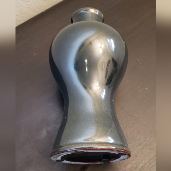 Eclectic Black & Gold 4 Button Collared Jacket Ceramic Vase - Picture 7 of 10